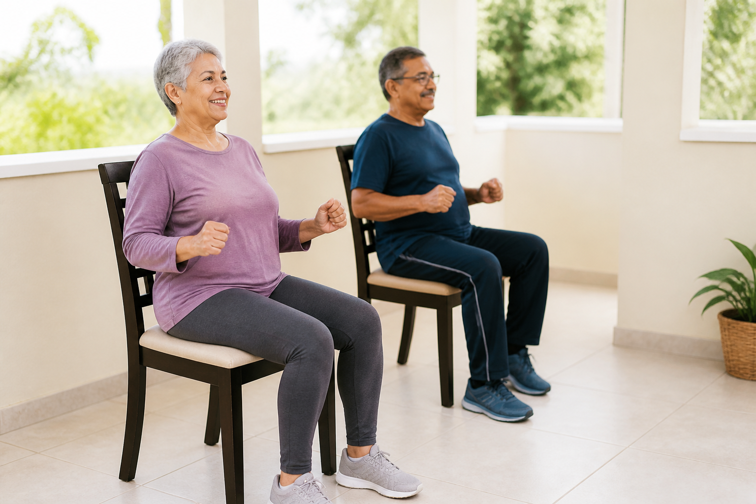 Chair Cardio Exercises for Seniors at Home