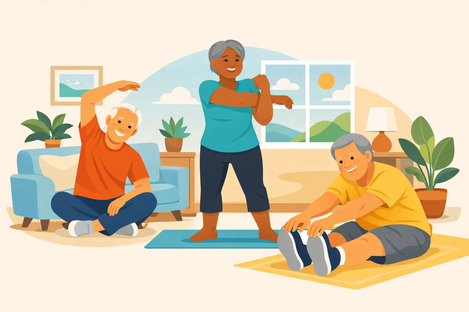 Stretching Exercises for Seniors Over 60